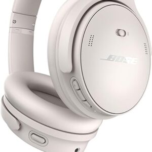 NYA Bose QuietComfort trådlösa brusreducerande hörlurar, Over Ear hörlurar med Bluetooth med upp till 24 timmars batteritid, Vit